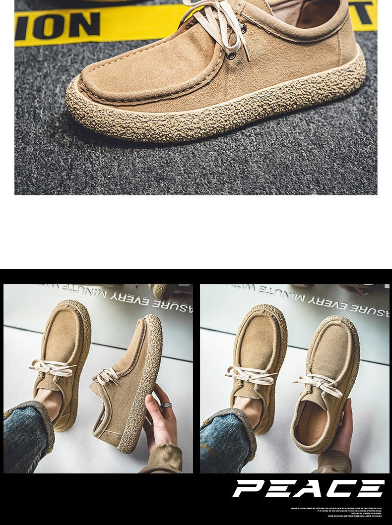 Men's Suede Low-top British Retro Casual Shoes