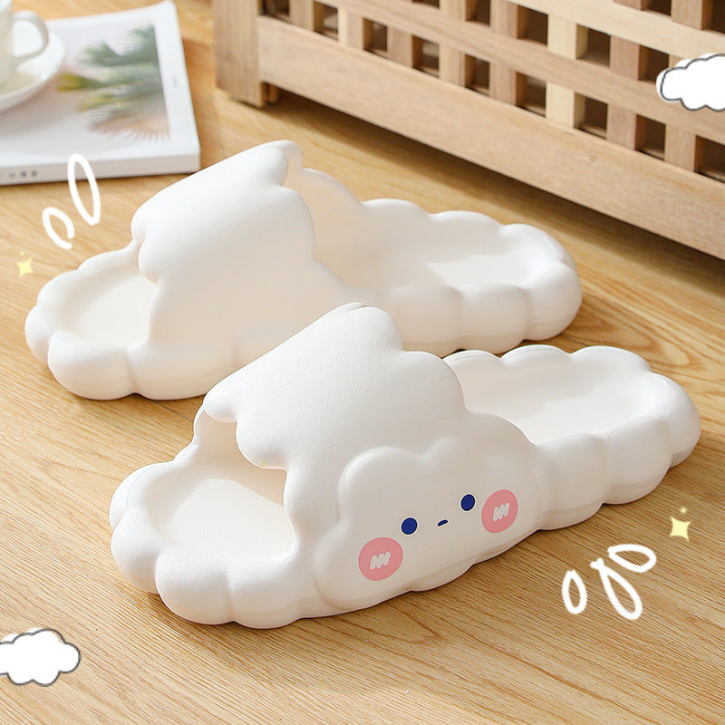 Summer Cartoon Indoor Home Thick Bottom Cloud Slippers