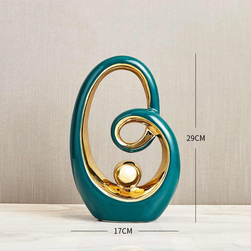 Modern Minimalist Ceramic Ornaments Light Luxury Home - Ectron Online