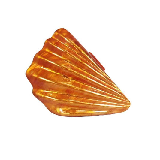 Women's One-shoulder Crossbody Bag Fan-shaped Shell Acrylic Bag Clutch