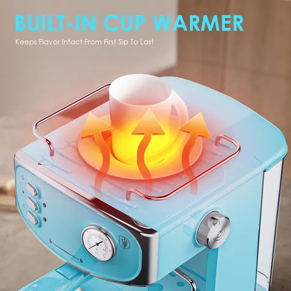 20 Bar Espresso Machine for Home | Professional Maker with Milk Frother