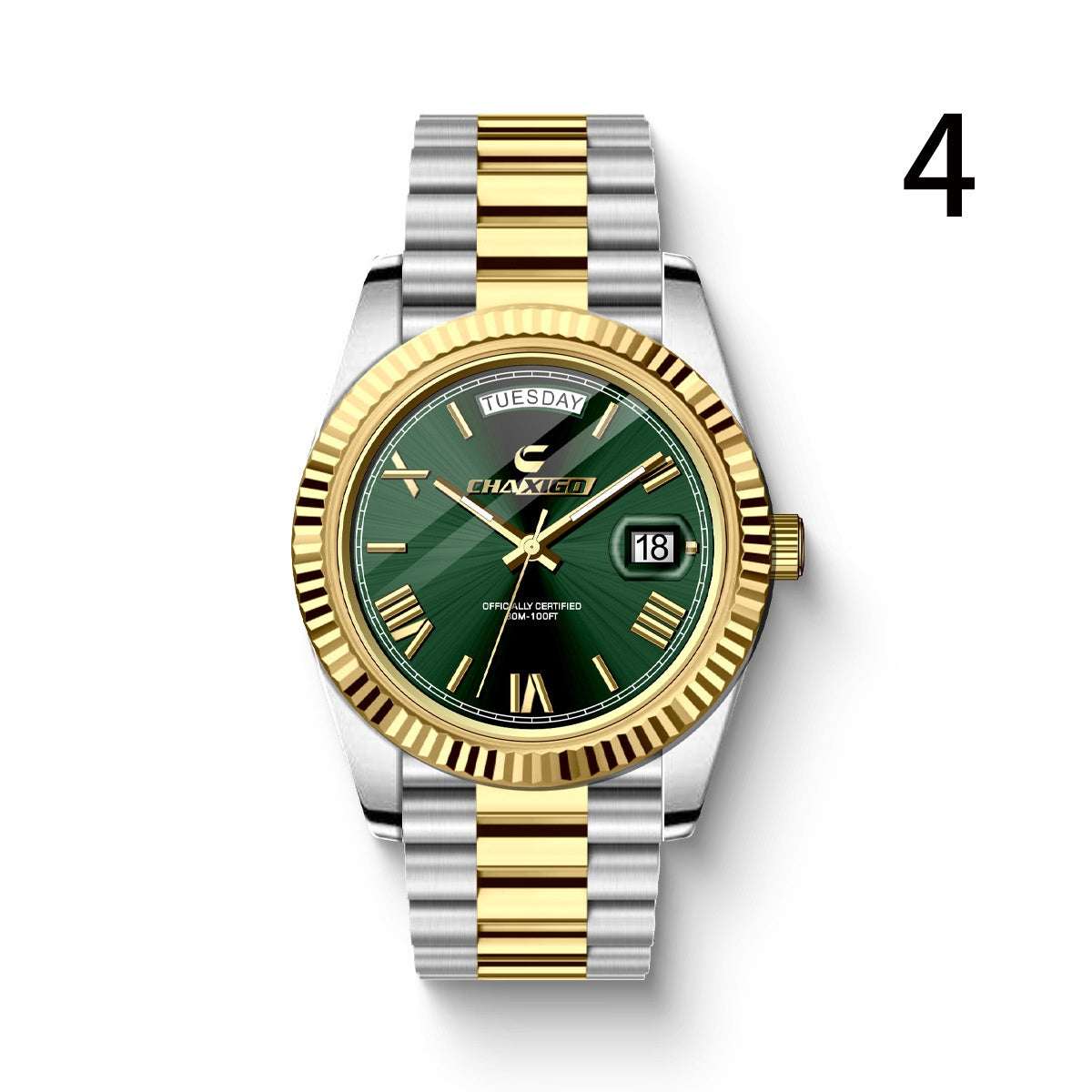 Men's Fashion Quartz Watch Fashion Men's Watch Steel Band Large Dia | Ectron Online