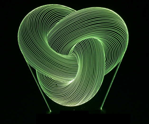 Twist Abstract LED 3D Night Light Touch Colorful Acrylic 3D Table Lamp Decoration Lighting Baby Sleeping Mood Lamp Best Gift - Ectron Online