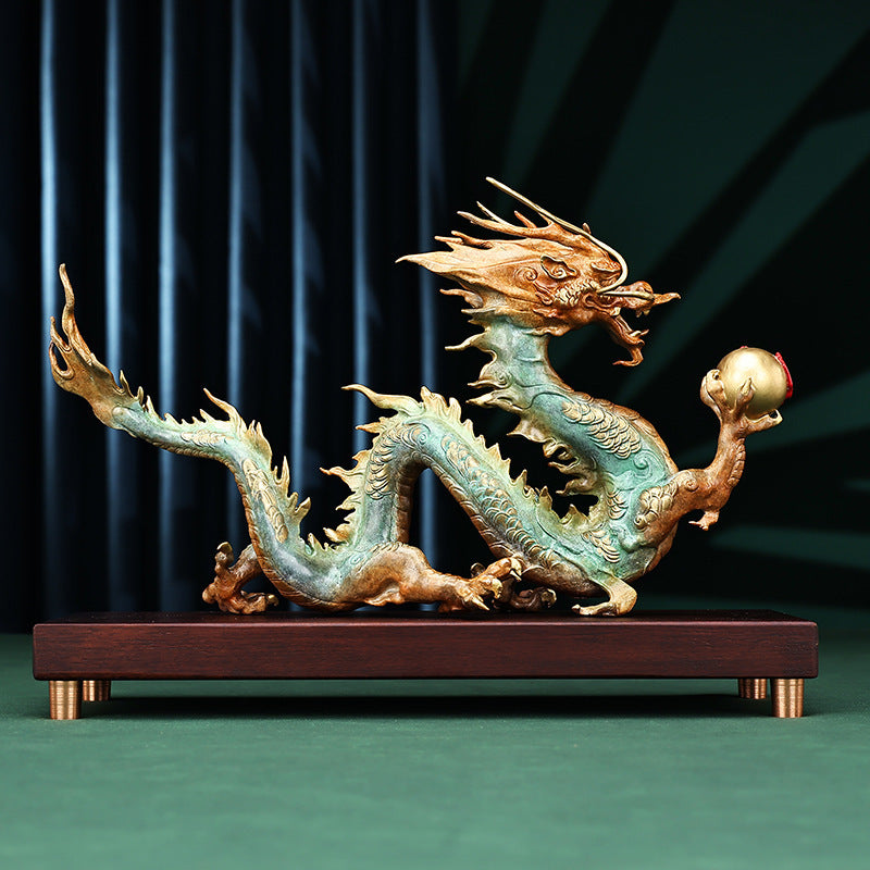 Household Brass Longteng Four Seas Ornament Decoration - Ectron Online