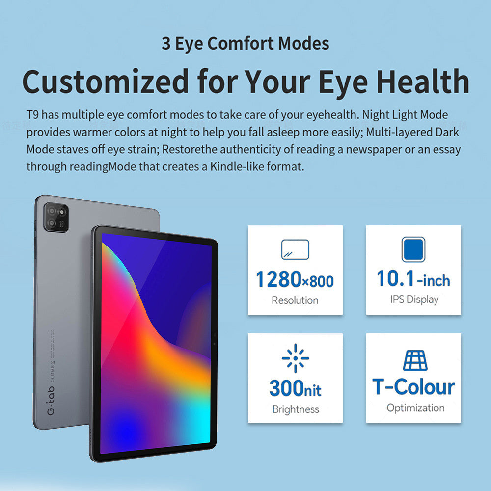 G-tab T9 Android 14 Tablet 10.1" - 3GB RAM, 64GB ROM