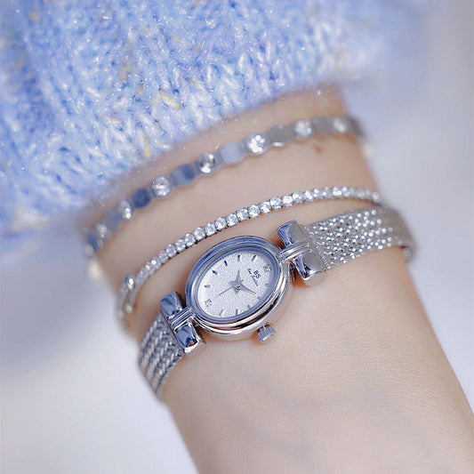 Small Silver Watch | Mid-Ancient Jewelry Mid-ancient Jewelry Light Luxury Tempera | Ectron Online
