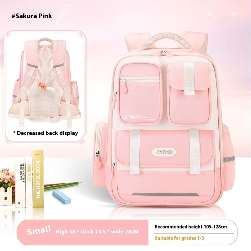Children's Spine Protection Good-looking Multi-compartment Burden Reduction Schoolbag