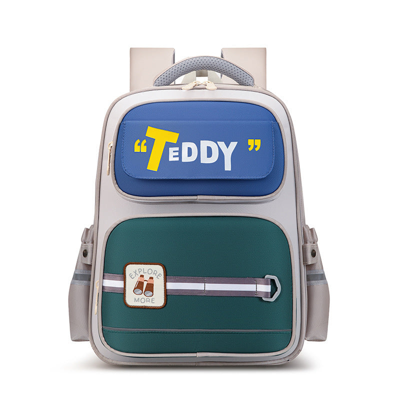 Children's Cartoon Letters British Style Schoolbag