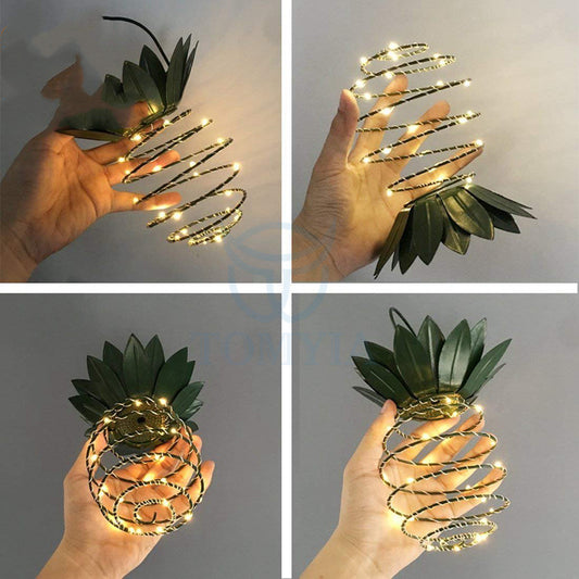 Outdoor Waterproof Garden Pineapple Solar Lights Path Lights Hanging Fairy Lights Solar Led Warm Fairy String Decor - Ectron Online