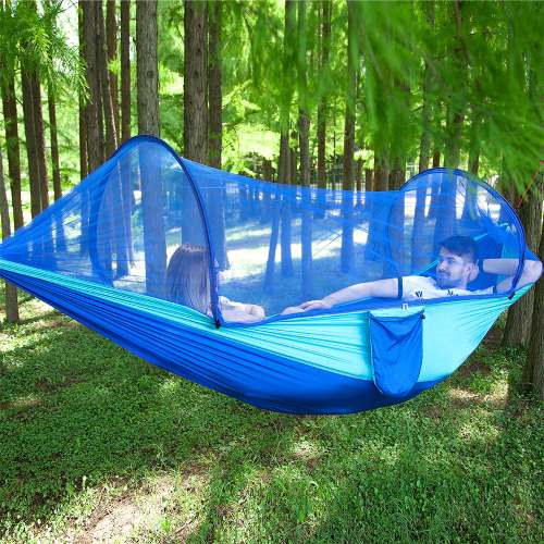 Fully Automatic Quick Opening Hammock With Mosquito Net - Ectron Online