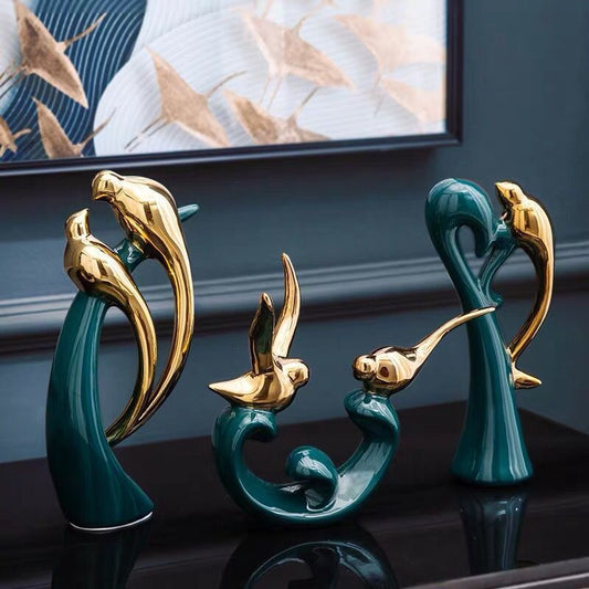 Ceramic Bird - Home Decor - Bird Figurine Home Entrance Decoration | Ectron Online