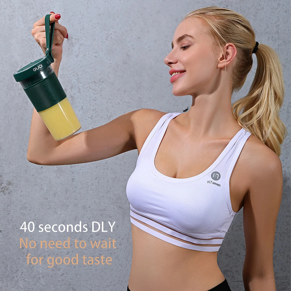 Mini USB Rechargeable Portable Blender Electric Fruit Juicer Kitchen Smoothie Maker Lightweight Sports Bottle Multifunction Blender - Ectron Online