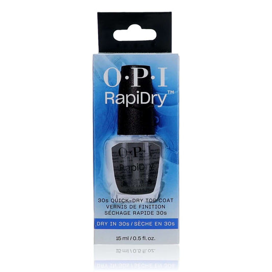 OPI RapiDry quick-dry top coat nail polish in retail box, 0.5 fl oz.