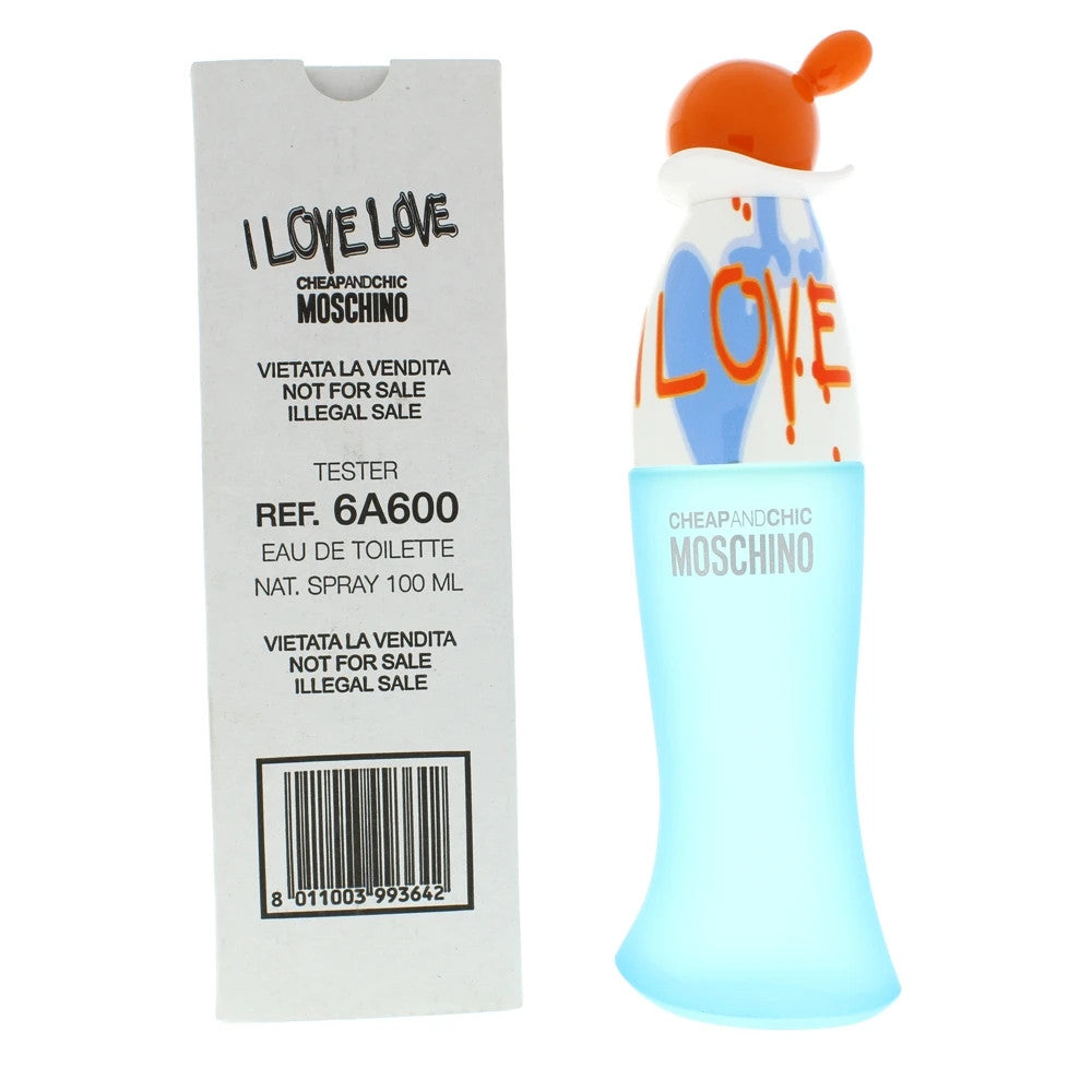 I Love Love by Moschino, 3.4 oz Eau De Toilette Spray for Women Tester
