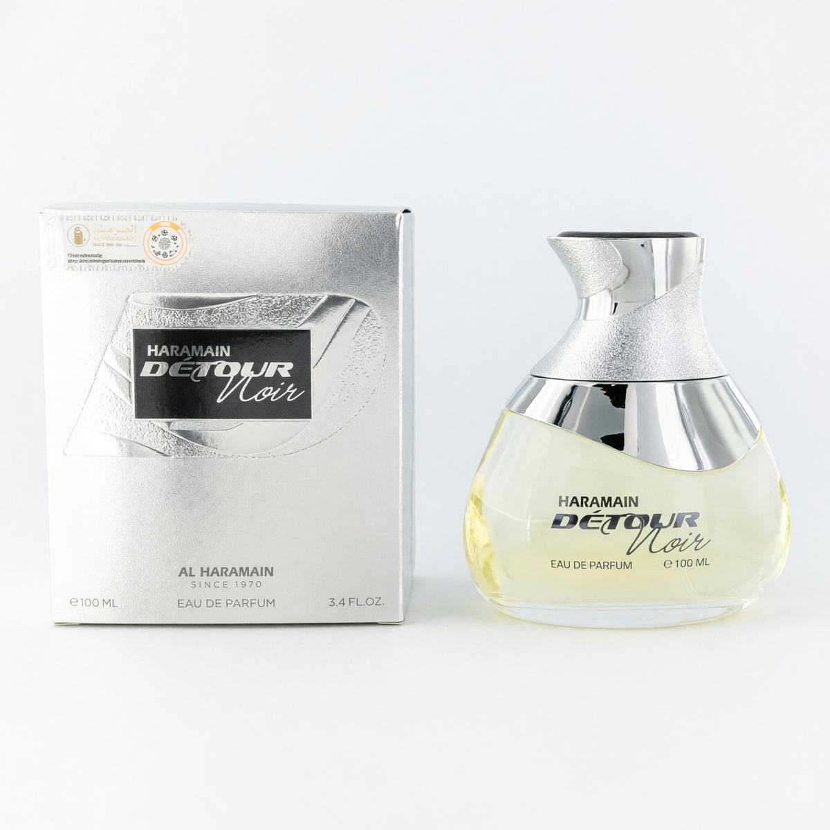 Detour Noir by Al Haramain, 3.4 oz EDP Spray for Unisex (Li-Free)