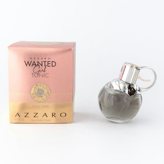 Women’s perfume EDT spray bottle with metal cap and matching gift box