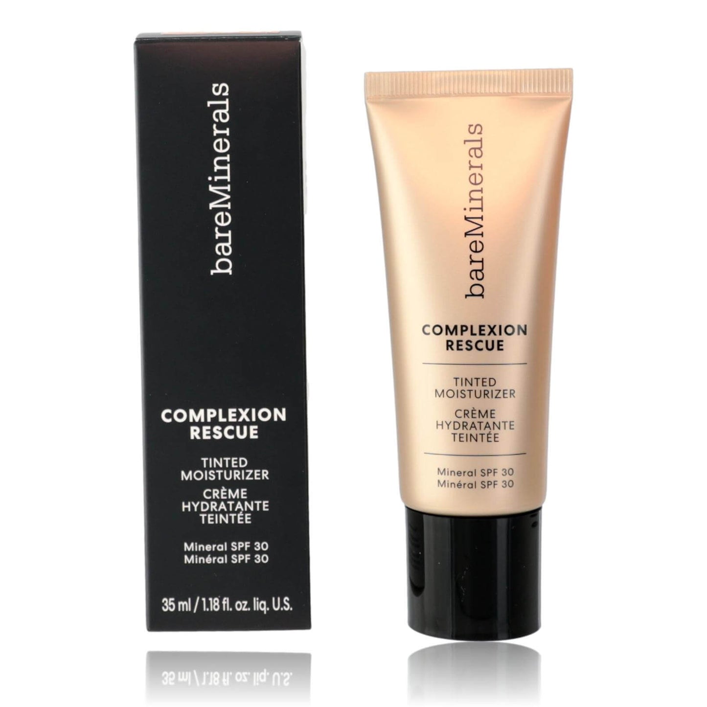 Bare Minerals Complexion Rescue 1.18 Tinted Moisturizer SPF 30 - Natural Pecan 05 with box and tube.