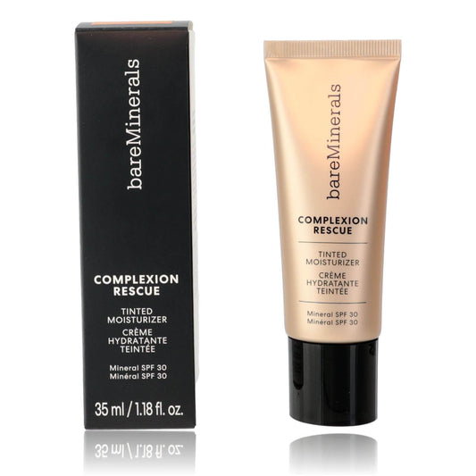 Bare Minerals Complexion Rescue, 1.18oz Tinted Moisturizer SPF 30 - Tan Amber 07 with box and tube packaging.