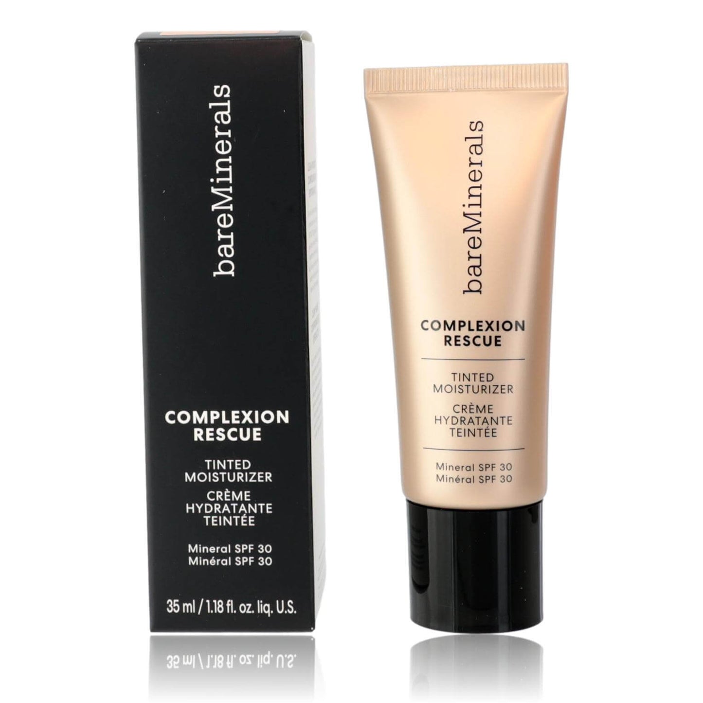 Bare Minerals Complexion Rescue, 1.18oz Tinted Moisturizer SPF 30 - Opal 01 with hyaluronic acid for hydration.