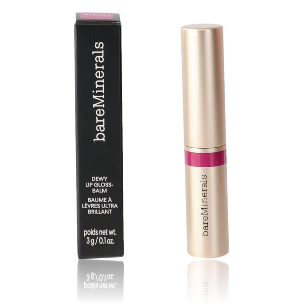 Bare Minerals Dewy Lip Gloss Balm by bareMinerals, 0.1oz Lip Gloss - Devotion with packaging.