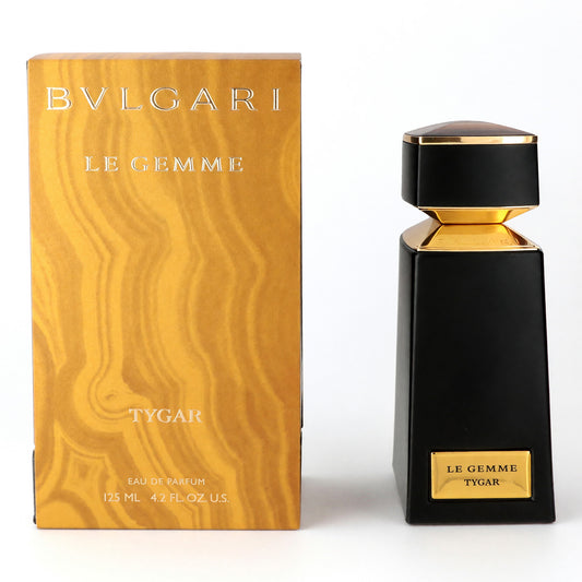 Bvlgari Le Gemme Tygar men's eau de parfum spray, black bottle with gold label and cap