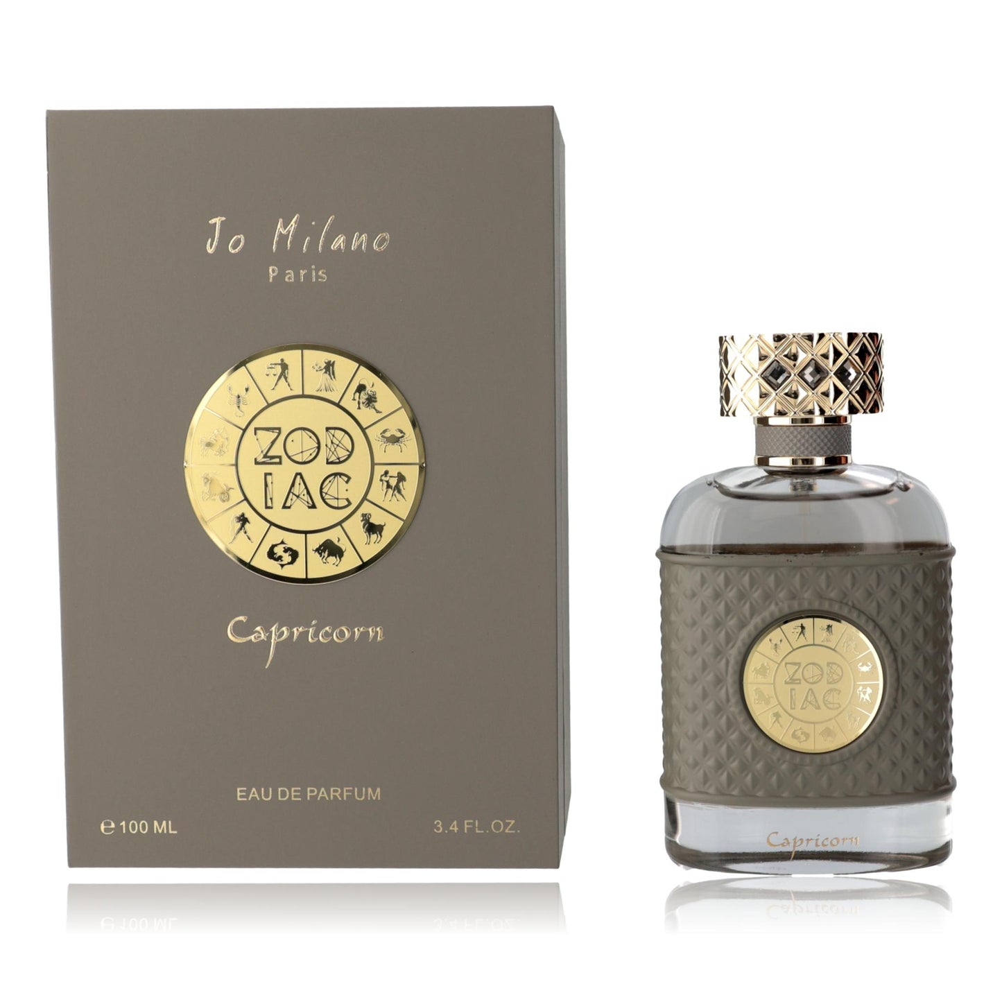 Zodiac Capricorn eau de parfum spray for unisex, glass bottle with textured dark cap