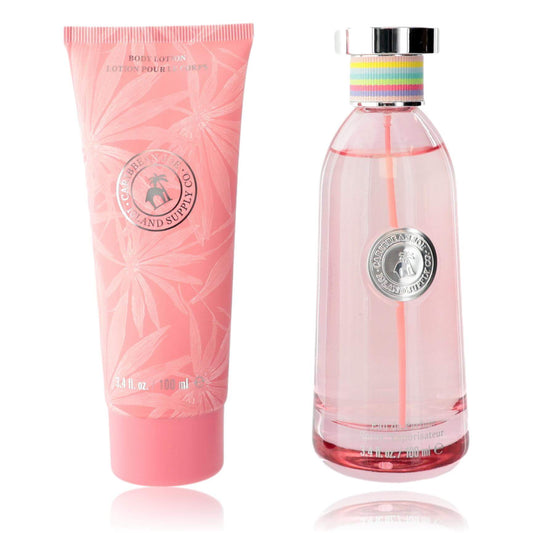 Tropical Haven by Caribbean Joe, 2 Piece Gift Set for Women with Eau de Parfum and Body Lotion.