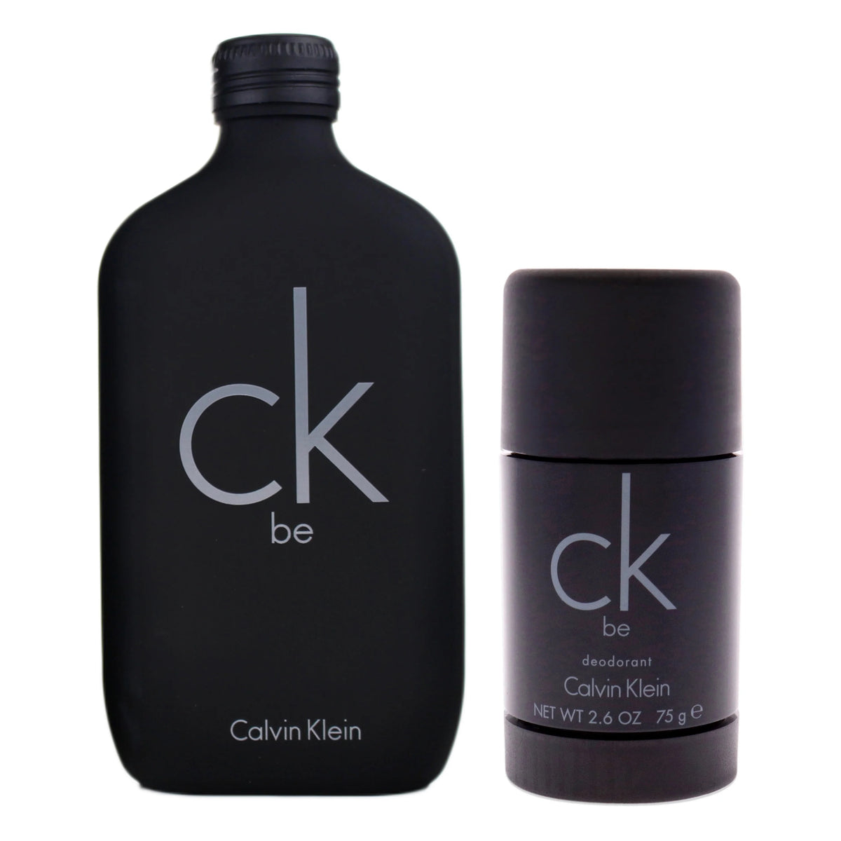 CK Be 2-piece gift set: dark cologne bottle and deodorant stick, Calvin Klein