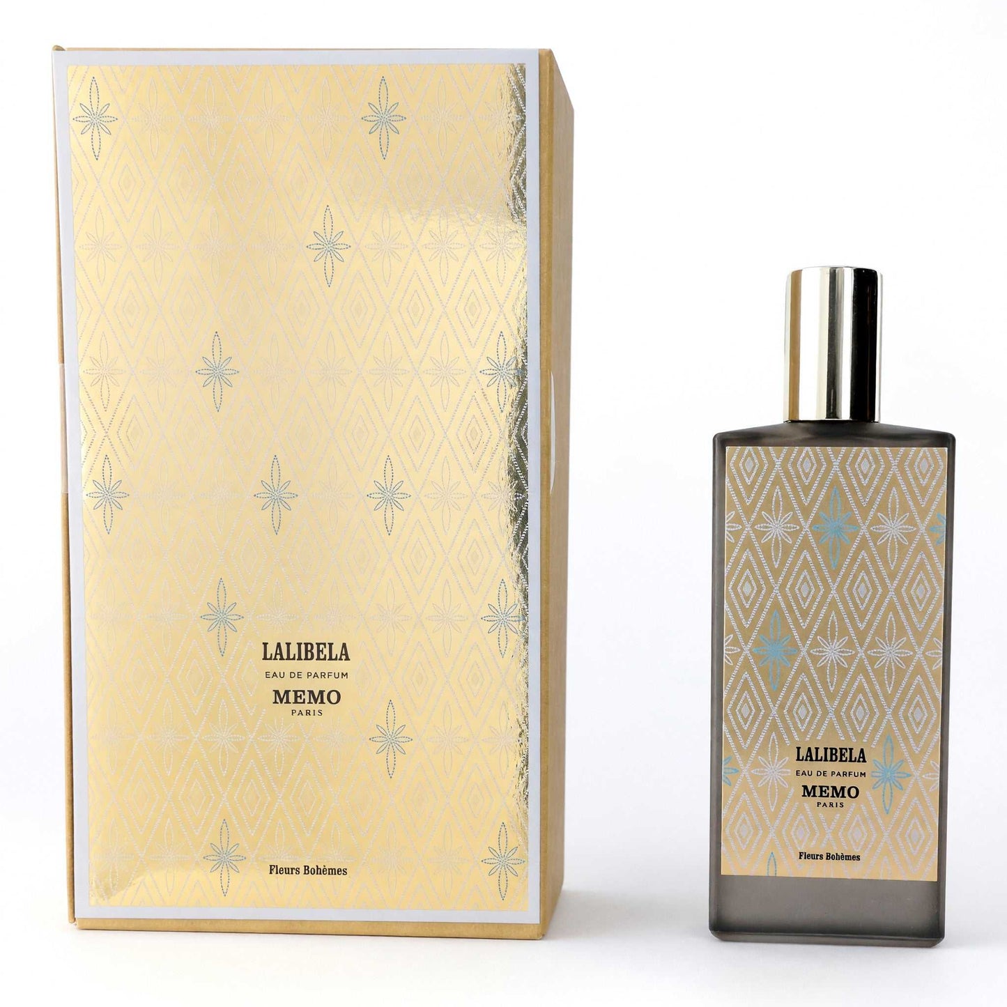 Lalibela by Memo Paris EDP spray bottle with box, frosted glass and gold cap