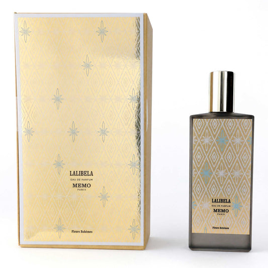 Lalibela by Memo Paris EDP spray bottle with box, frosted glass and gold cap