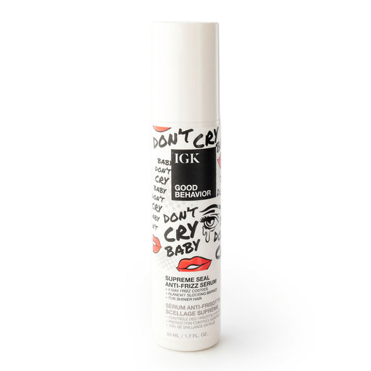 IGK Good Behavior anti-frizz serum bottle, Supreme Seal, 1.7 oz