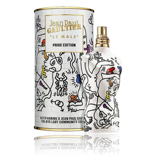Jean Paul Gaultier Le Male by JPG 4.2 EDT Spray men - Pride Edition x Keith Haring with unique design and packaging.