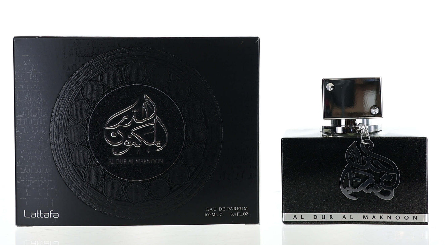 Al Dur Al Maknoon Silver by Lattafa, 3.4 oz EDP Spray for
