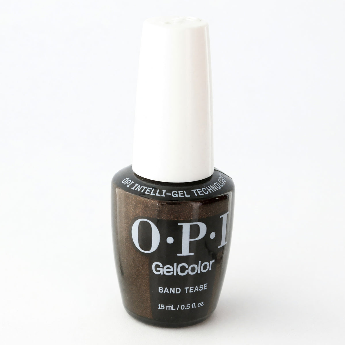 OPI Gel Nail Polish—Band Tease, dark brown gel color in 0.5 fl oz bottle