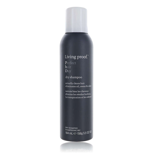 Living Proof Perfect Hair Day dry shampoo bottle, 5.5 oz, pump-top