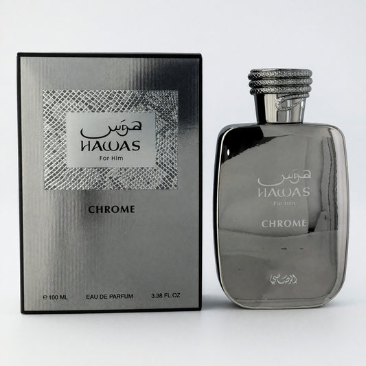 Hawas Chrome by Rasasi, 3,4, oz EDP Spray for Men
