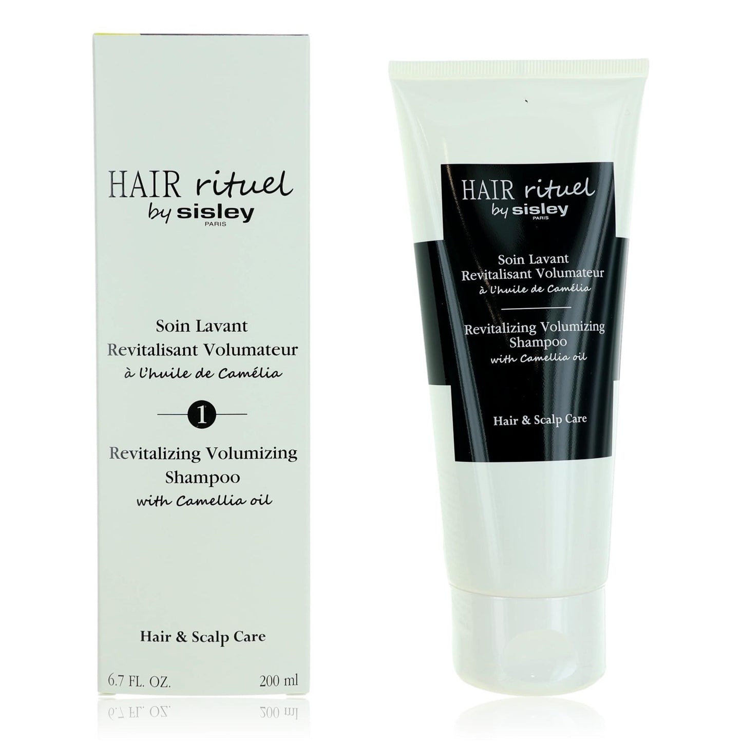 Revitalizing volumizing shampoo tube, Hair Ritual by Sisley, 6.7 fl oz