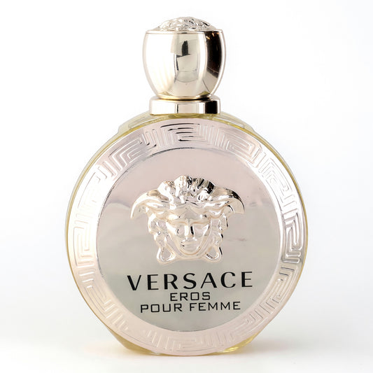 Versace Eros Pour Femme women's EDP tester bottle with gold cap and lion emblem