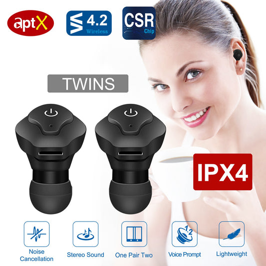 True Wireless Business Earbuds | Apt-X Stereo Noise Cancelling