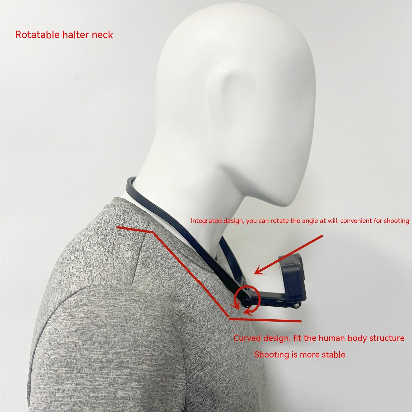 Halter Sports Camera Collar Mobile Phone Bracket 360 Camera Outdoor Luer Accessories - Ectron Online