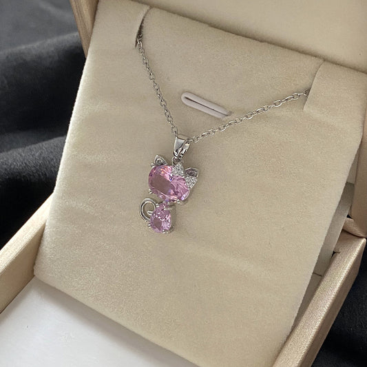 Titanium Steel Color-retaining Temperament Copper Micro Inlaid Zircon Flowers