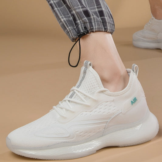 Korean Men's Shoes Flyknit Breathable Clunky Sneakers