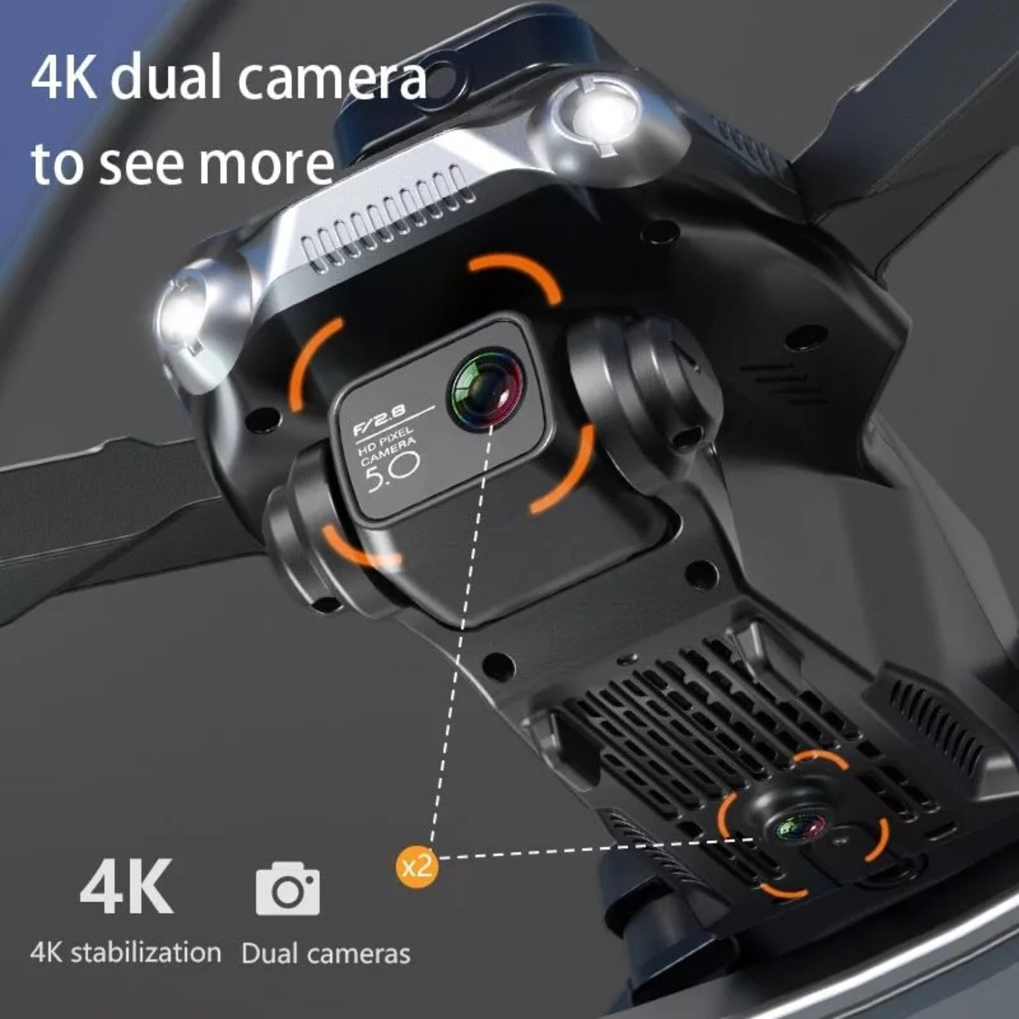 2025 RC Drone 4K HD Dual Camera WiFi FPV Foldable Rc Quadcopter Obstacle Avoidance , Logistics Is Randomly Sent By UPS,USPS,FEDEX