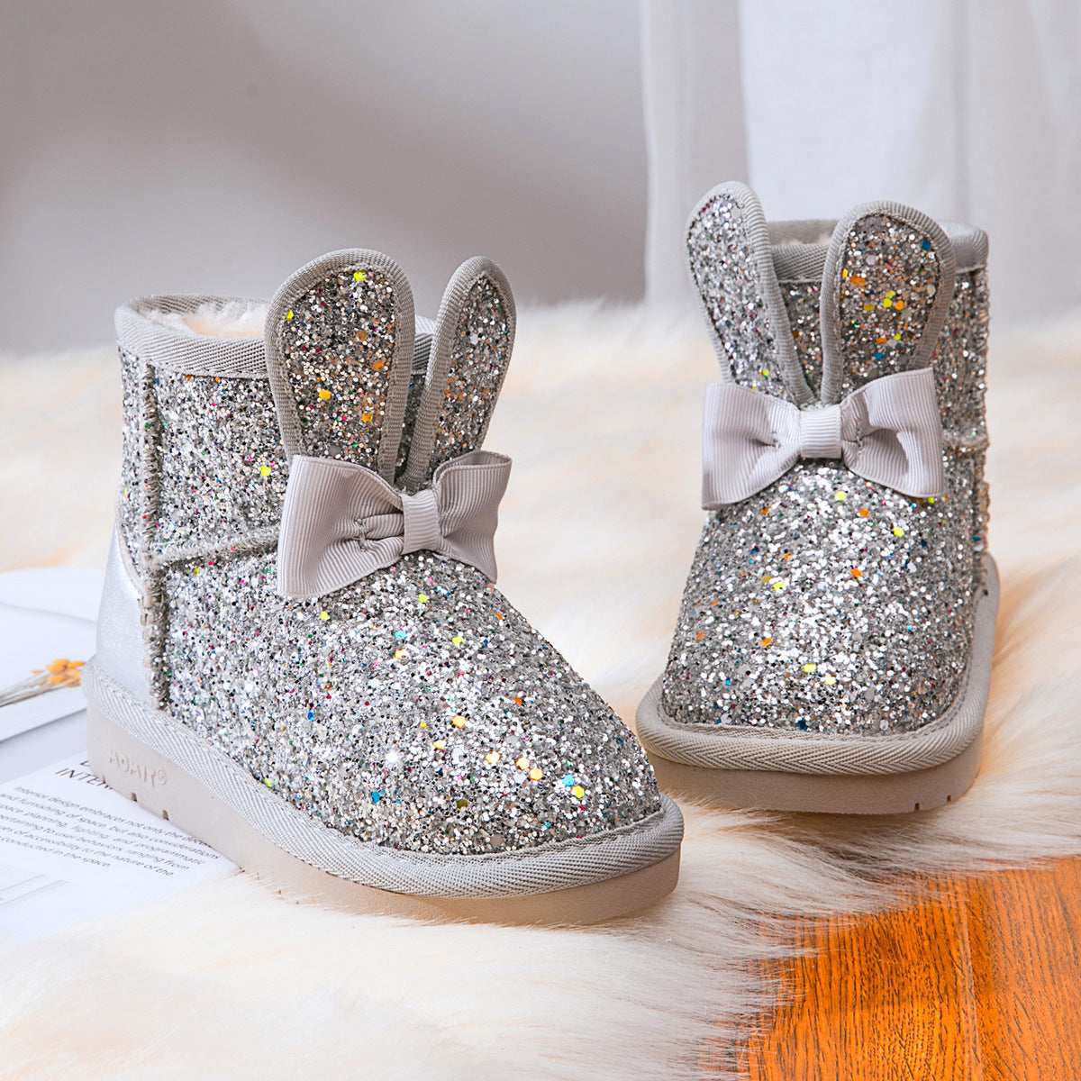 Fashion Simple And Warm Children's Cotton Snow Boots
