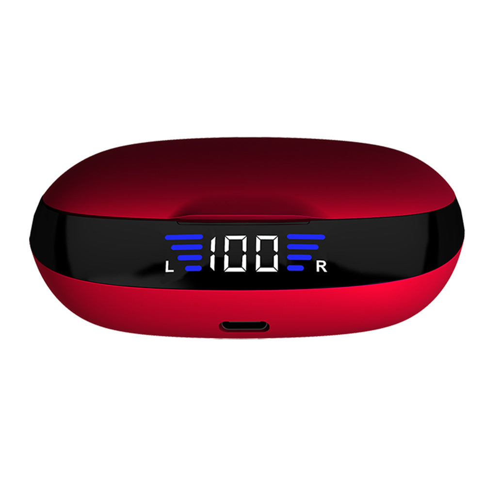 Bluetooth Headset Binaural Ear Hook Touch Headset With LED True Digital