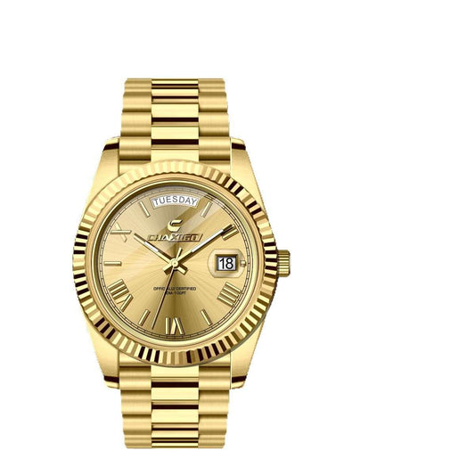 Men's Fashion Quartz Watch Fashion Men's Watch Steel Band Large Dia | Ectron Online