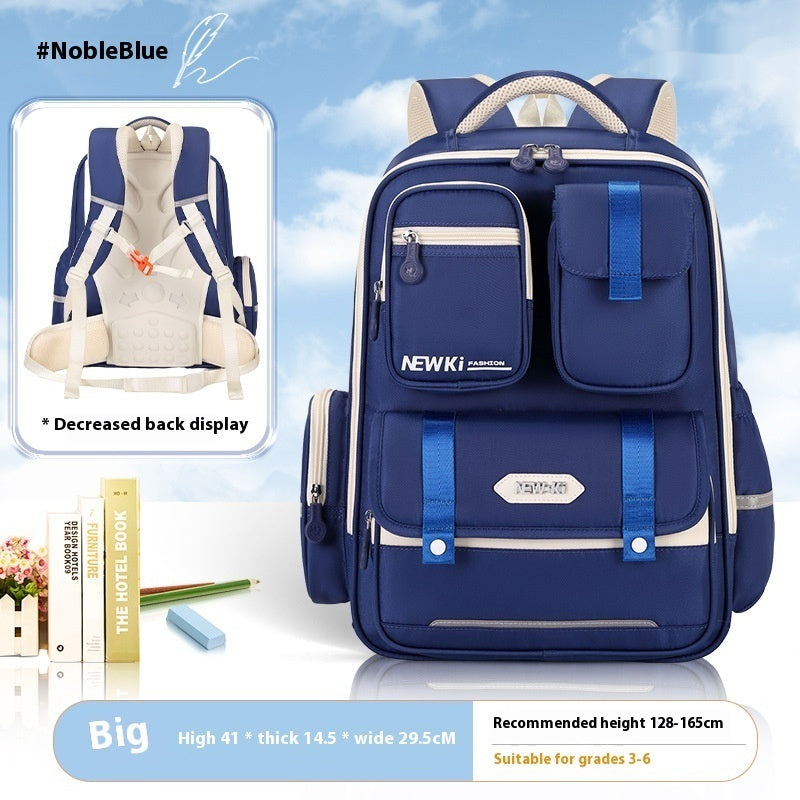 Children's Spine Protection Good-looking Multi-compartment Burden Reduction Schoolbag