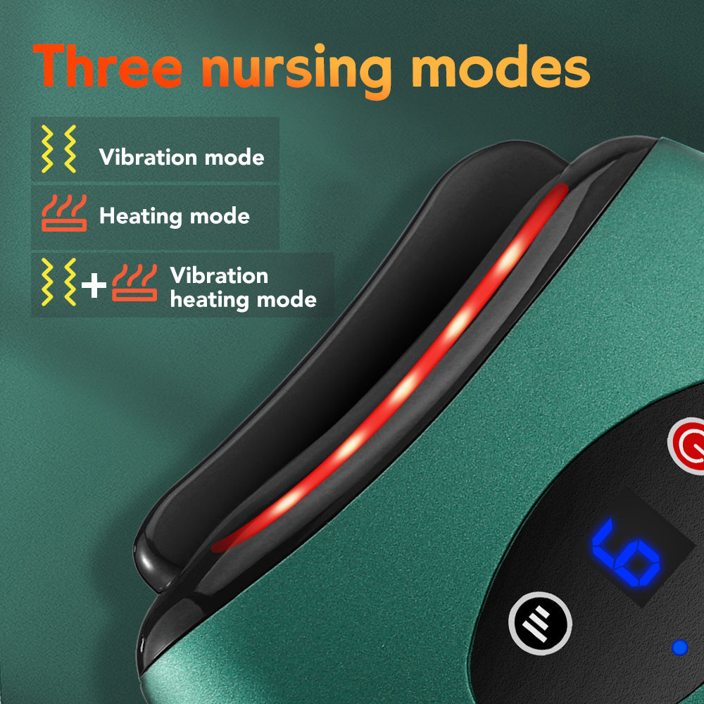 Eletric Bianstone Gua Sha Board Tools Hot Compress Heating Vibration Back Facial Massager Meridian Lymphatic Drainage Scraping Heating Vibration Scraping Neck Face Skin Lifting Removal Wrinkle Tool - Ectron Online