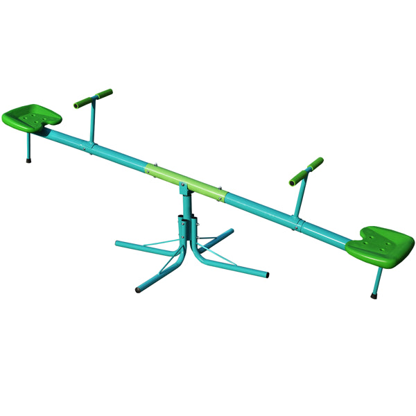 360° Swivel Kids Seesaw | Outdoor Toddler Sit and Spin Teeter Totter