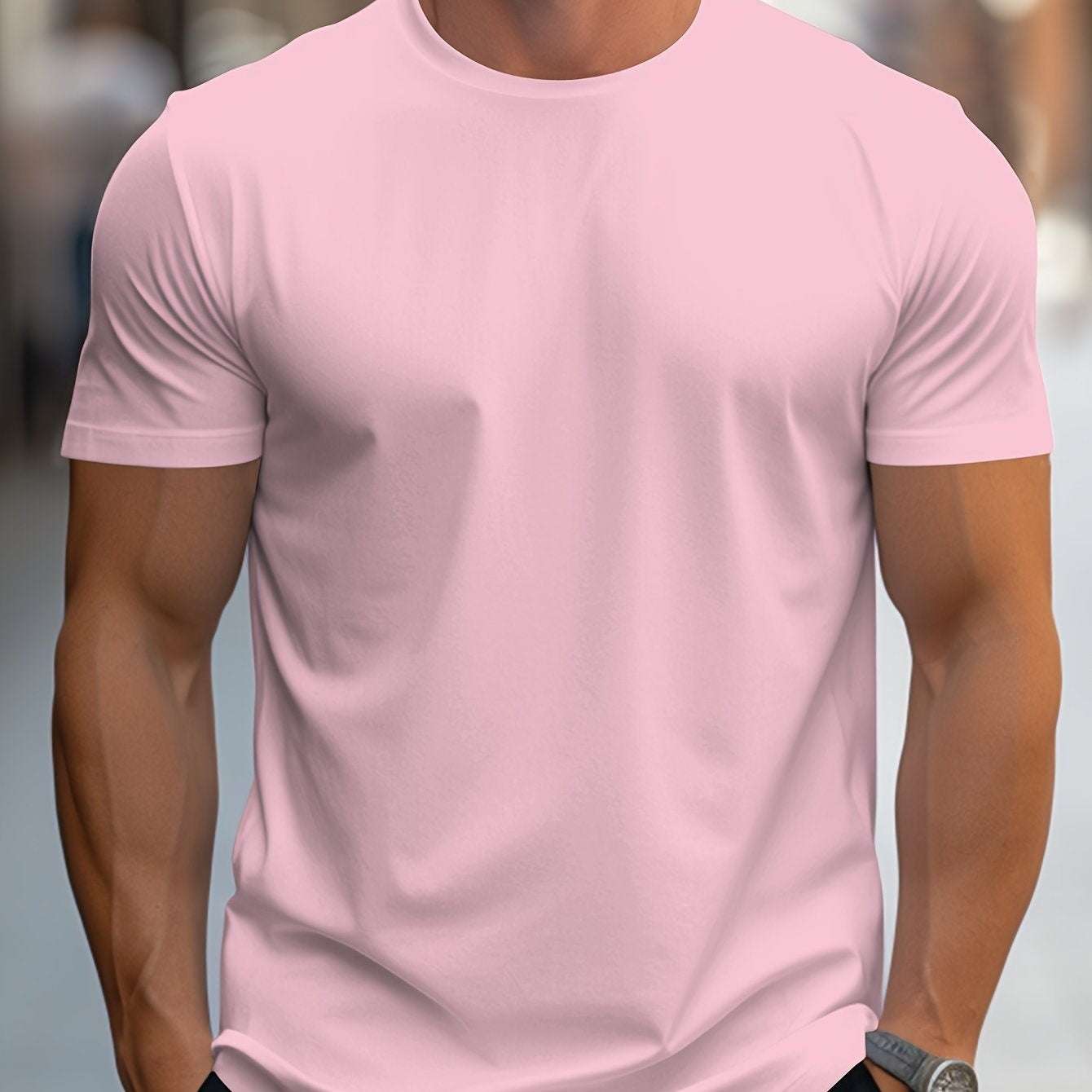 American T-shirt Printing Retro Short Sleeve Men